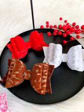 Load image into Gallery viewer, Velvet Leopard Dainty Bows