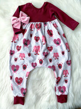 Load image into Gallery viewer, Love Monster Bubble Romper RTS