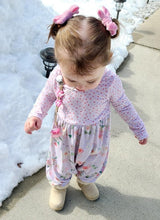 Load image into Gallery viewer, Floral Dot Bubble Romper
