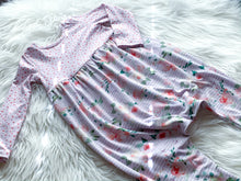 Load image into Gallery viewer, Floral Dot Bubble Romper

